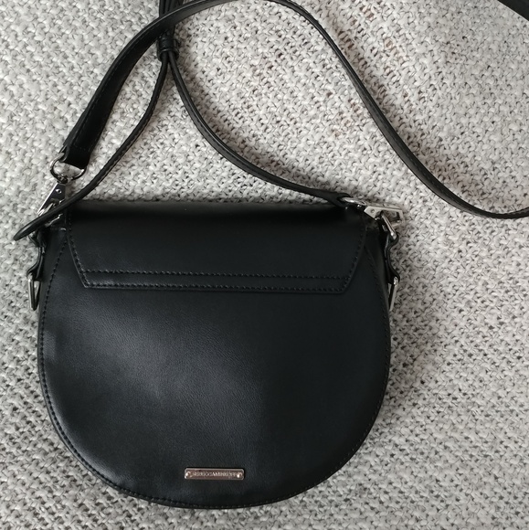 Rebecca Minkoff Aster Saddle Black Leather Crossbd - Picture 8 of 8